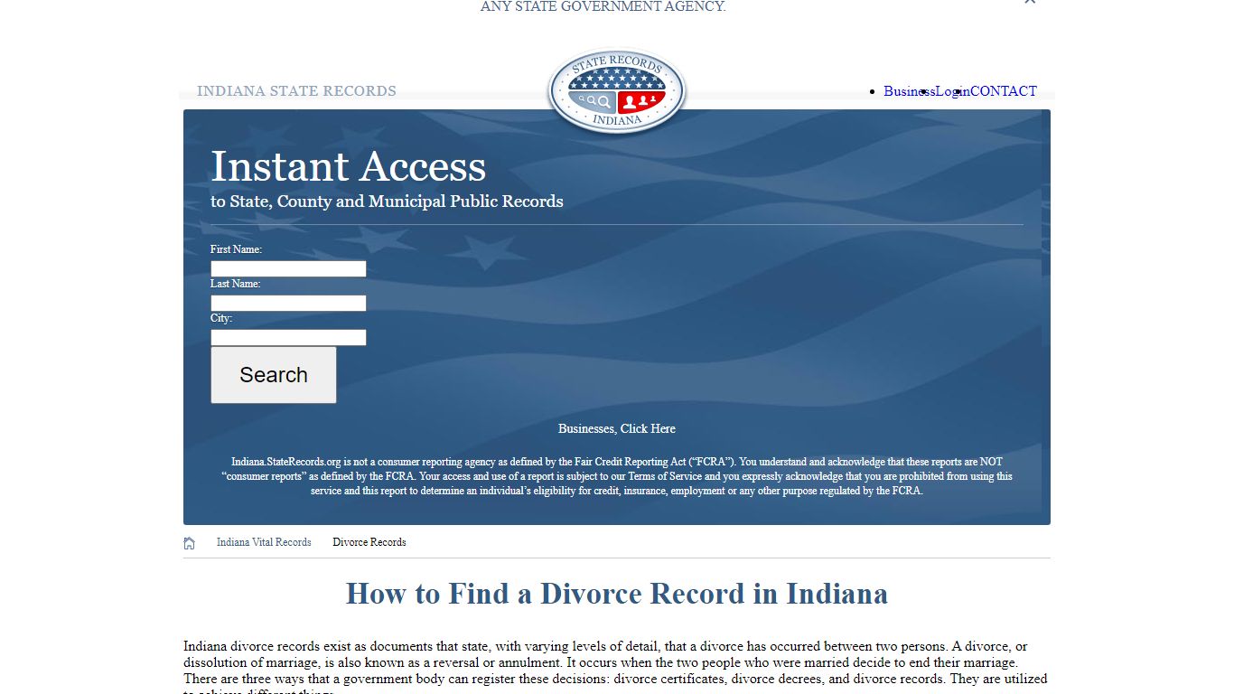 How to Find a Divorce Record in Indiana