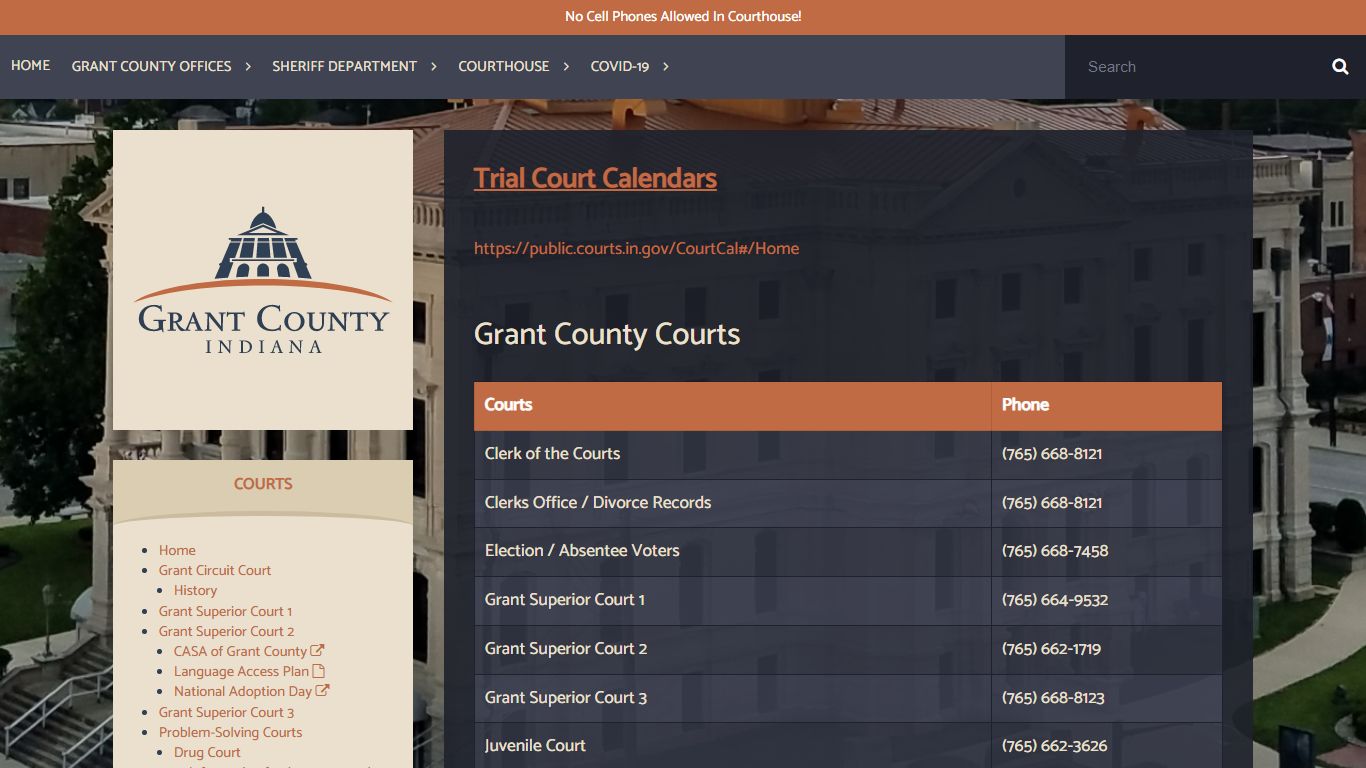 Grant County Courts